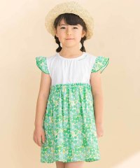 Noeil aime BeBe/【お揃い】水彩花柄プリント天竺ドッキングワンピース(80~130cm)/508144892