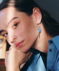 YECCA VECCA/イェッカ ヴェッカ YECCA VECCA ガラスミックスフープピアス/508144971