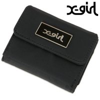 X-girl/エックスガール X－girl TRI－FOLDWALLET BLACK [105213054013]/508145211