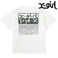 X-girl/エックスガール X－girl BICOLOR BOX LOGO S/S TEE WHITE ホワイト 白 [105252011010]/508145216