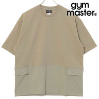 gym master/ジムマスター gym master マイクロリップ天竺切り替えtee ベージュ/ベージュ [G521728－31]/508145262