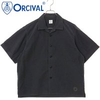 ORCIVAL/オーシバル ORCIVAL OPEN COLLAR SHORT SLEEVE SHIRT GREIGE [OR－B0363－GDP]/508145305