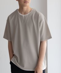MAC HOUSE/マックハウス Mac－House NAVY 接触冷感 キーネックフェイクレイヤードTシャツ/508145325