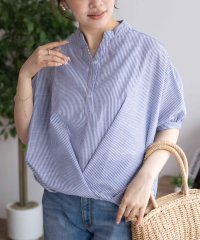MAC HOUSE/マックハウス Mac－House nAvy 裾タックスキッパーブラウス/508145332