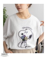 MAC HOUSE/マックハウス Mac－House PEANUTS SNOOPY サガラ刺繍Tシャツ/508145336