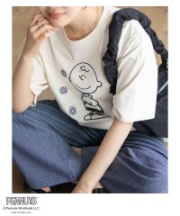 MAC HOUSE/マックハウス Mac－House PEANUTS SNOOPY 刺繍プリントTシャツ/508145341