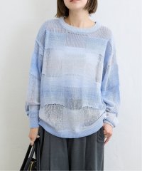 U by Spick&Span/チェスボードクルーオーバーニット/508145540
