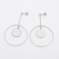 AGATHA PARIS/アガタ パリ AGATHA PARIS ソレイユルヴァンロングピアス、ドット＆サークル、ピンク/508145755