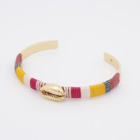AGATHA PARIS/アガタ パリ AGATHA PARIS ＃ホリブレスレット、コットンシェル、マルチカラー・シルバー/508145766
