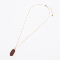 AGATHA PARIS/アガタ パリ AGATHA PARIS セブンティーズネックレス、オーバルペンダント、オレンジ／シルバー/508145777