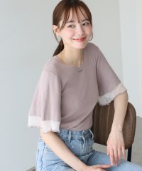 BLUEEAST/ブルーイースト BLUEEAST シアー切替リブニット/508146145