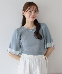 BLUEEAST/ブルーイースト BLUEEAST シアー切替リブニット/508146145