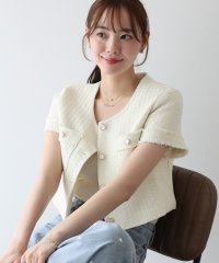 BLUEEAST/ブルーイースト BLUEEAST 半袖ツイードジャケット/508146147