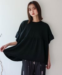 VitaFelice/ヴィータフェリーチェ VitaFelice フリル袖ペプラムトップス/508146157