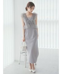 SNIDEL/Sustainableペプラムチュールドレス/508146171