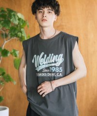 Rocky Monroe/ロッキーモンロー Rocky Monroe タンクトップ ノースリーブ ピグメントライク メンズ レディース カットソー プリント グラフィック ルーズ バンド/508146216