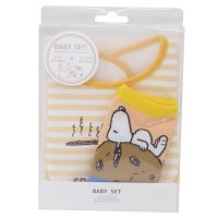 cinemacollection/シネマコレクション cinemacollection スヌーピー ベビー用品 ベビーセット クッキー ピーナッツ スモールプラネット プレゼント ギフト スタイ/508146496
