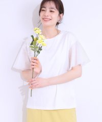 SHOO・LA・RUE　DRESKIP/シューラルー／ドレスキップ SHOO・LA・RUE/DRESKIP 【ひんやり】袖チュールフリルトップス/508146836