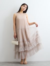 QUEENS COURT/クイーンズコート QUEENS COURT チュールフリルワンピースアンサンブル≪手洗い可能≫/508146891