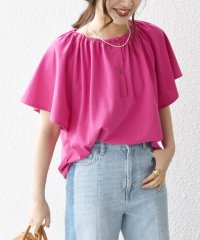 SHIPS any WOMEN/《一部追加予約》SHIPS any:〈UVカット/接触冷感/吸水速乾/洗濯機可能〉USAコットン フレア TEE/508146915