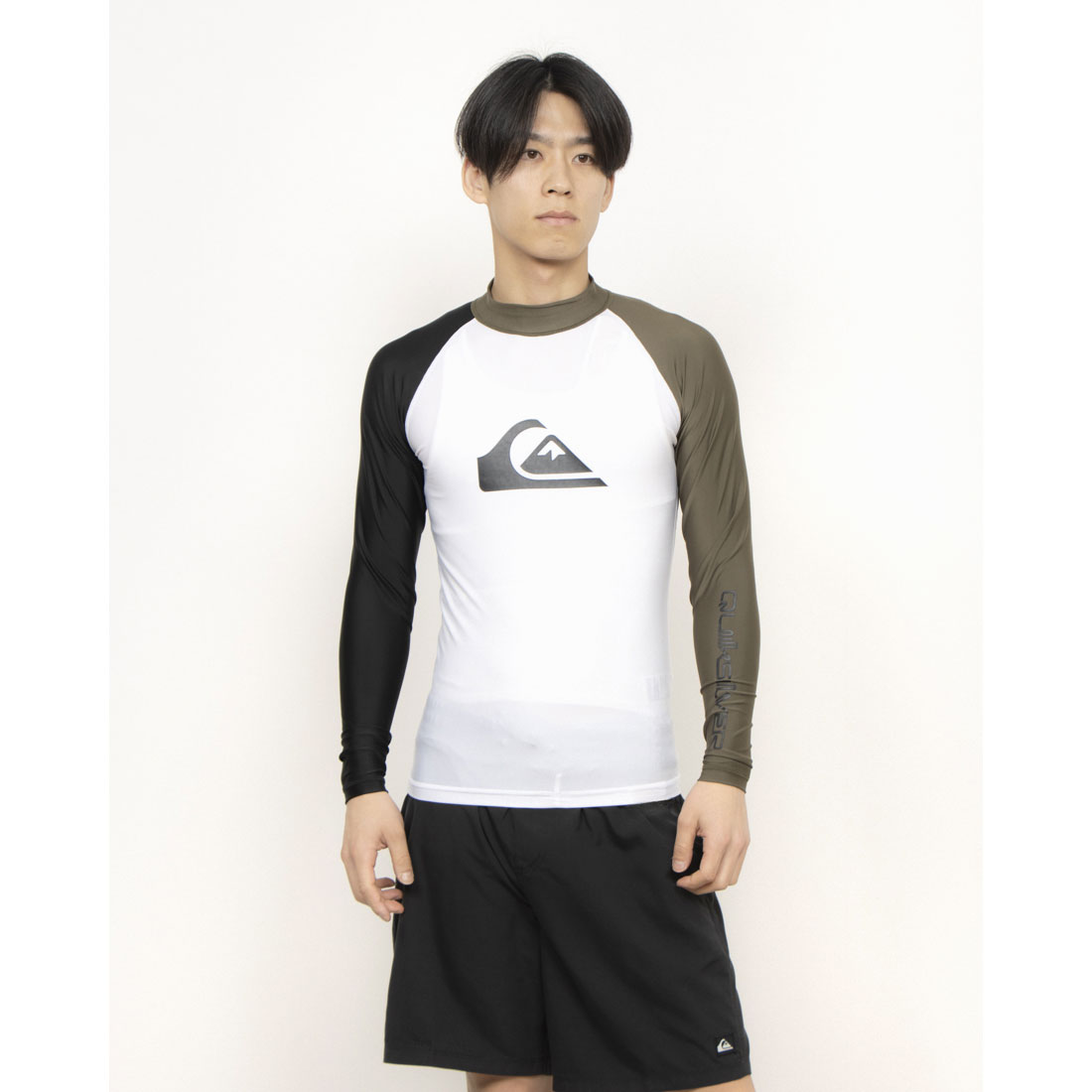 クイックシルバー QUIKSILVER メンズ マリン ラッシュガード ALL クイックシルバー QUIKSILVER メンズ マリン ラッシュガード ALL
