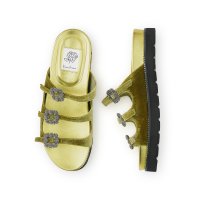 Emma Francis/【25SS】エマ フランシス Emma Francis フラット トリプルベルトサンダル/508147027