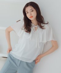 MISCH MASCH/ミッシュマッシュ MISCH MASCH 2025春夏新作 ケープボウタイブラウス/508147073