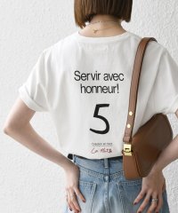 SHIPS any WOMEN/【SHIPS any別注】La Hutte:〈洗濯機可能〉ロゴ プリント TEE/508147109