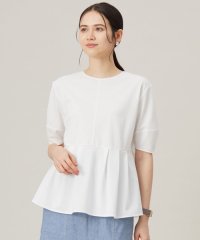 JIYU-KU（SMALL SIZE）/【接触冷感・UVカット・吸水速乾・抗菌防臭・洗える】ハイツイストポンチペプラム カットソー/508147139