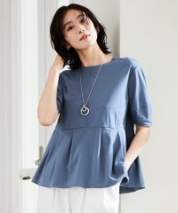 JIYU-KU（SMALL SIZE）/【接触冷感・UVカット・吸水速乾・抗菌防臭・洗える】ハイツイストポンチペプラム カットソー/508147139