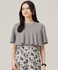 JIYU-KU（SMALL SIZE）/【カタログ掲載・接触冷感・UVカット・吸水速乾・抗菌防臭・洗える】ハイツイストポンチフレアディティール カットソー/508147140