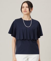 JIYU-KU（SMALL SIZE）/【カタログ掲載・接触冷感・UVカット・吸水速乾・抗菌防臭・洗える】ハイツイストポンチフレアディティール カットソー/508147140