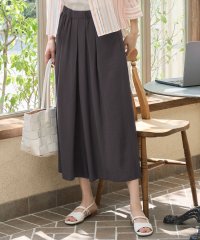 JIYU-KU(LARGE SIZE)/【カタログ掲載・セットアップ対応・接触冷感・UVケア・洗える】エアリーツイルキュロット パンツ/508147172