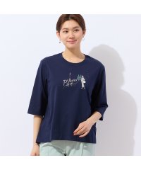 LOBJIE/【洗える】Lobin エッフェル塔柄Tシャツ/508147403