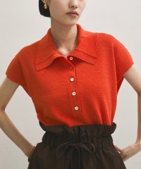 ADAM ET ROPE'/【WEB限定】・【サステナブル】ニットポロTEE/508147564