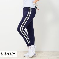 TopIsm/トップイズム TopIsm ゴルフパンツ レディース ゴルフウェア gs GOLF スウェットジャージ リブロゴライン切替 スリムスキニー おしゃれ 秋冬 春夏/508148082