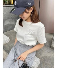 SNIDEL/【限定カラーあり】ORGANICSラインストーンTシャツ/508148105