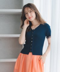 MISCH MASCH/ミッシュマッシュ MISCH MASCH 2025春夏新作 シアーフリル重ね着風2wayニット/508148122