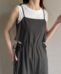 JUNOAH/ジュノア JUNOAH サイドオープンリボンキャミサロペット/508148166
