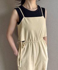 JUNOAH/ジュノア JUNOAH サイドオープンリボンキャミサロペット/508148166