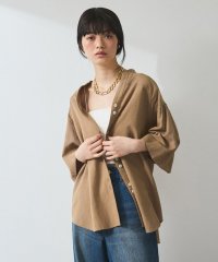 ADAM ET ROPE'/【WEB限定】リネン混フレアースリーブシャツ/508148179