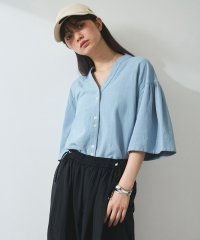 ADAM ET ROPE'/【WEB限定】リネン混フレアースリーブシャツ/508148179