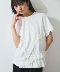 ADAM ET ROPE'/【WEB限定】アシンメトリーラッフルトップス/508148182