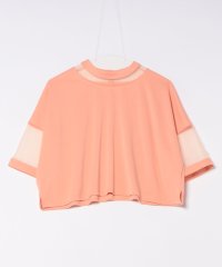 MAISON BREEZE reveur/MAISON BREEZE reveur コンビネーション シアー カットソー 半袖 5分袖 ショート丈 オフィス トップス 234059 trc/506360267