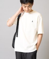 a.v.v (MEN)/【イージーケア/接触冷感】ライトアゼ半袖Ｔシャツ ワンポイント刺繍/507896868