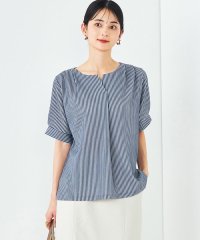 a.v.v/ストライプジャガードスリットネックトップス/508053224
