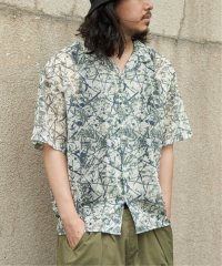 VENCE　EXCHANGE/メッシュ総柄半袖シャツ/508069990