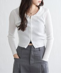 VENCE　EXCHANGE/ダブルジップショートリブニット/508106858