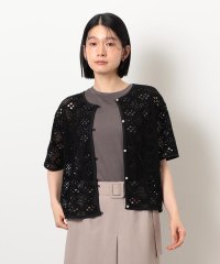 COMME CA ISM /クロップド丈 レース カーディガン/508111569