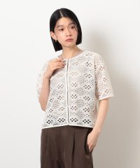 COMME CA ISM /クロップド丈 レース カーディガン/508111569